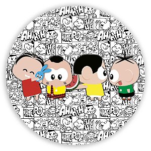 Painel Redondo - Turma da Monica - Sublimado 3D