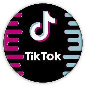 Painel Redondo - TikTok  - Sublimado 3D