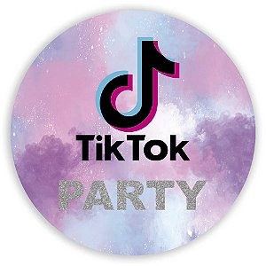 Painel Redondo - TikTok - Sublimado 3D