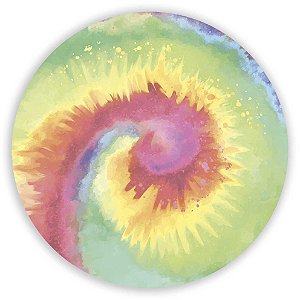 Painel Redondo - Tie Dye  - Sublimado 3D