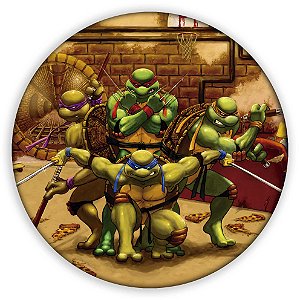 Painel Redondo - Tartarugas Ninja - Sublimado 3D