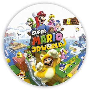 Painel Redondo - Super Mario  - Sublimado 3D