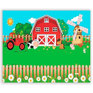 Painel Retangular - Fazenda - Sublimado 3D