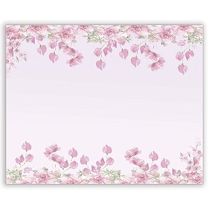 Painel Retangular - Flores Rosa - Sublimado 3D