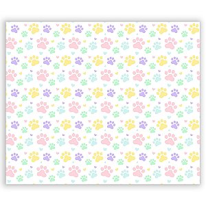 Painel Retangular - Patas de Cachorro - Sublimado 3D