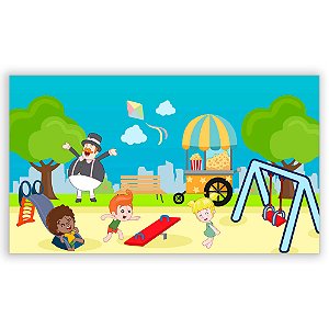 Painel Retangular - Mundo Bita - Sublimado 3D