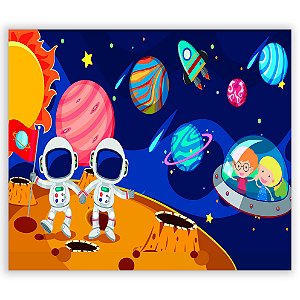 Painel Retangular - Astronauta - Sublimado 3D