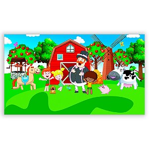Painel Retangular - Mundo Bita - Sublimado 3D