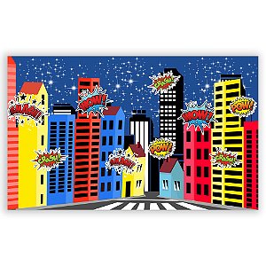 Painel Retangular - Predios - Sublimado 3D