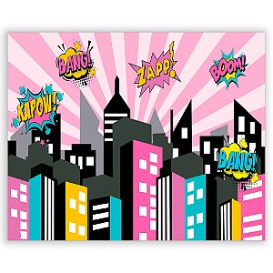 Painel Retangular - Predios - Sublimado 3D