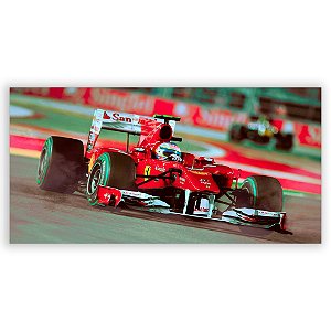 Painel Retangular - Formula 1 Ferrari - Sublimado 3D