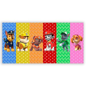 Painel Retangular - Patrulha Canina - Sublimado 3D