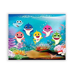 Painel Retangular - Baby Shark - Sublimado 3D