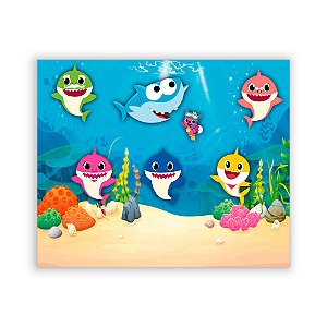 Painel Retangular - Baby Shark - Sublimado 3D