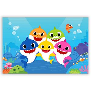 Painel Retangular - Baby Shark - Sublimado 3D