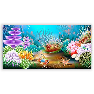 Painel Retangular - Fundo do Mar - Sublimado 3D