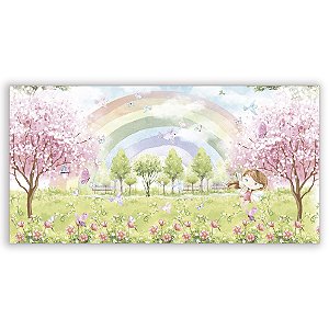 Painel Retangular - Jardim Fada - Sublimado 3D