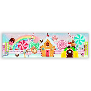 Painel Retangular - Casa Doces - Sublimado 3D