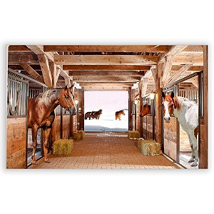 Painel Retangular - Cavalo Celeiro - Sublimado 3D