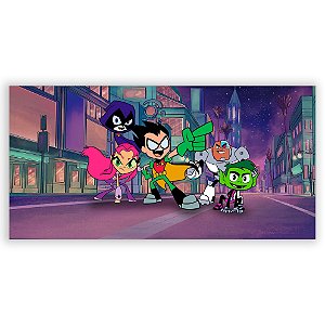 Painel Retangular - Teen Titans - Sublimado 3D