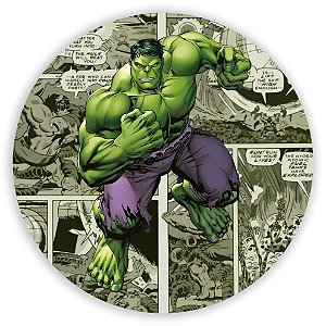 Painel Redondo - Hulk - Sublimado 3D