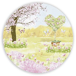 Painel Redondo - Jardim - Sublimado 3D