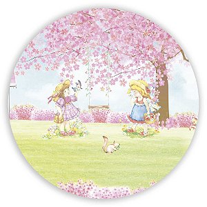 Painel Redondo - Jardim - Sublimado 3D