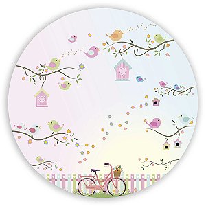 Painel Redondo - Jardim - Sublimado 3D