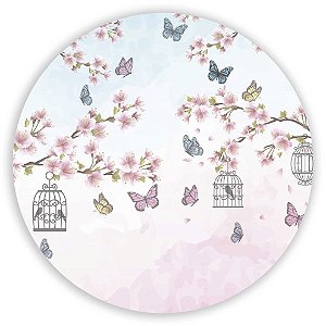 Painel Redondo - Jardim - Sublimado 3D