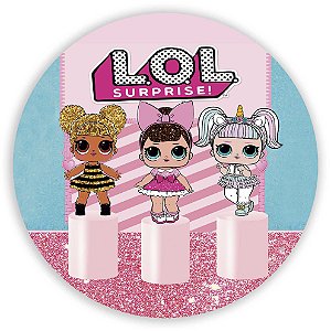 Painel Redondo - LOL Surprise - Sublimado 3D
