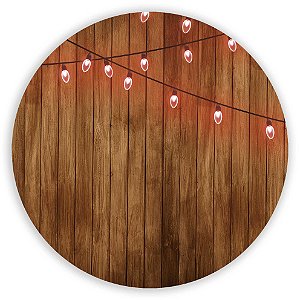 Painel Redondo - Madeira - Sublimado 3D