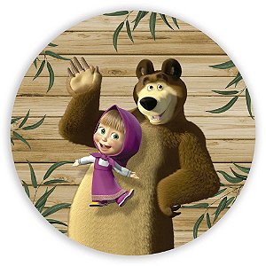 Painel Redondo - Masha e o Urso - Sublimado 3D