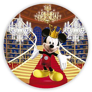Painel Redondo - Mickey Realeza - Sublimado 3D