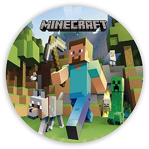 Painel Redondo - Minecraft  - Sublimado 3D