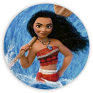 Painel Redondo - Moana  - Sublimado 3D
