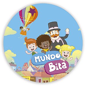 Painel Redondo - Mundo Bita  - Sublimado 3D