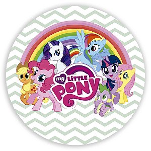 Painel Redondo - My Little Poney - Sublimado 3D