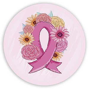 Painel Redondo - Outubro Rosa - Sublimado 3D