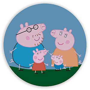 Painel Redondo - Peppa Pig - Sublimado 3D