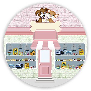 Painel Redondo - Petshop - Sublimado 3D