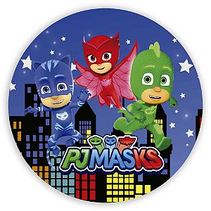 Painel Redondo - PJ Mask - Sublimado 3D