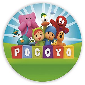 Painel Redondo - Pocoyo - Sublimado 3D