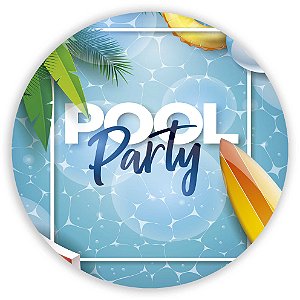 Painel Redondo - Pool Party  - Sublimado 3D