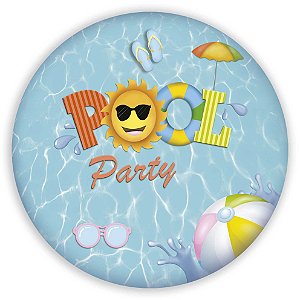 Painel Redondo - Pool Party  - Sublimado 3D