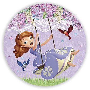 Painel Redondo - Princesa Sofia  - Sublimado 3D