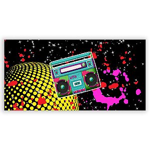 Painel Retangular - Anos 80 - Sublimado 3D