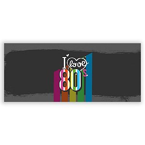 Painel Retangular - Anos 80 - Sublimado 3D