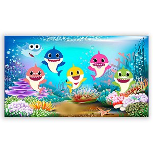 Painel Retangular - Baby Shark - Sublimado 3D