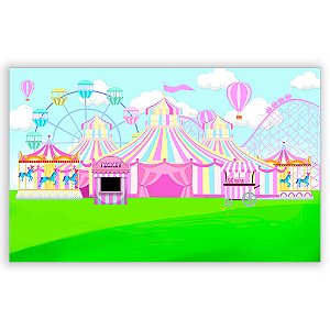 Painel Retangular - Circo - Sublimado 3D