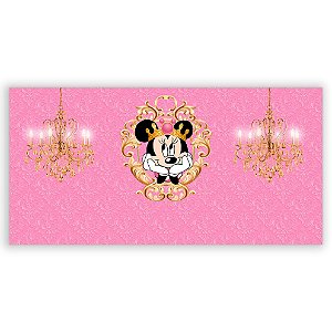 Painel Retangular - Minnie Rosa - Sublimado 3D